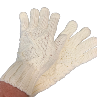 ARAN KNIT GLOVES - 6 PAIR